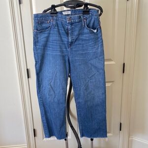 Madewell Denim with Brown Stitching